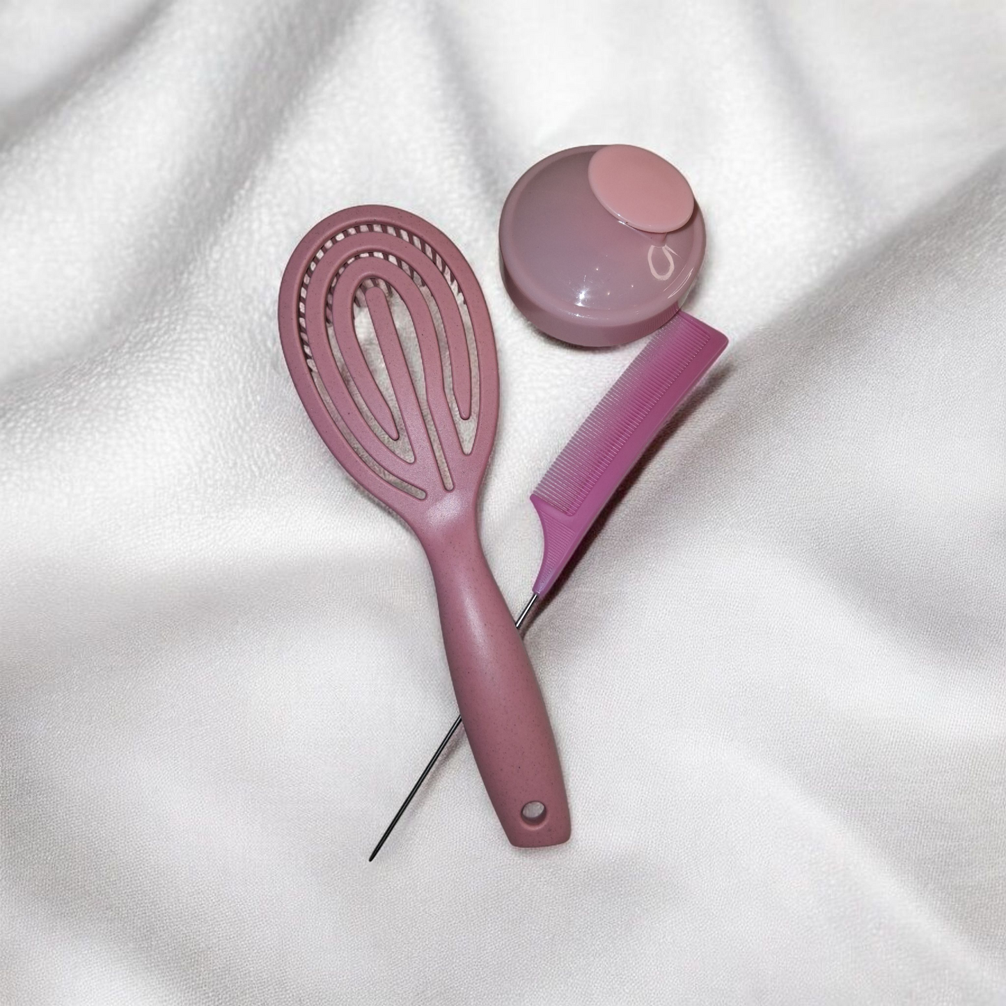 Set accessoires cheveux fantaisie rose – 3 pièces🩷🎀