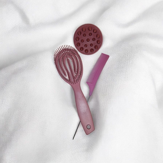 Set accessoires cheveux fantaisie rose – 3 pièces🩷🎀